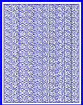 Blue Abstract Geometric Maze Rug