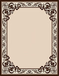 Classic Floral Scroll Scrollwork Design Rug