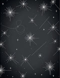 Starburst Pattern On Dark Background Rug
