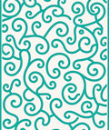 Turquoise Swirl Vintage Inspired Pattern Rug