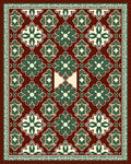 Intricate Floral Medallion Pattern Rug