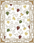 Grapes Leaves Vine Pattern Rug