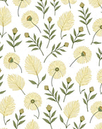Delicate Floral Botanical Artistry Design Rug