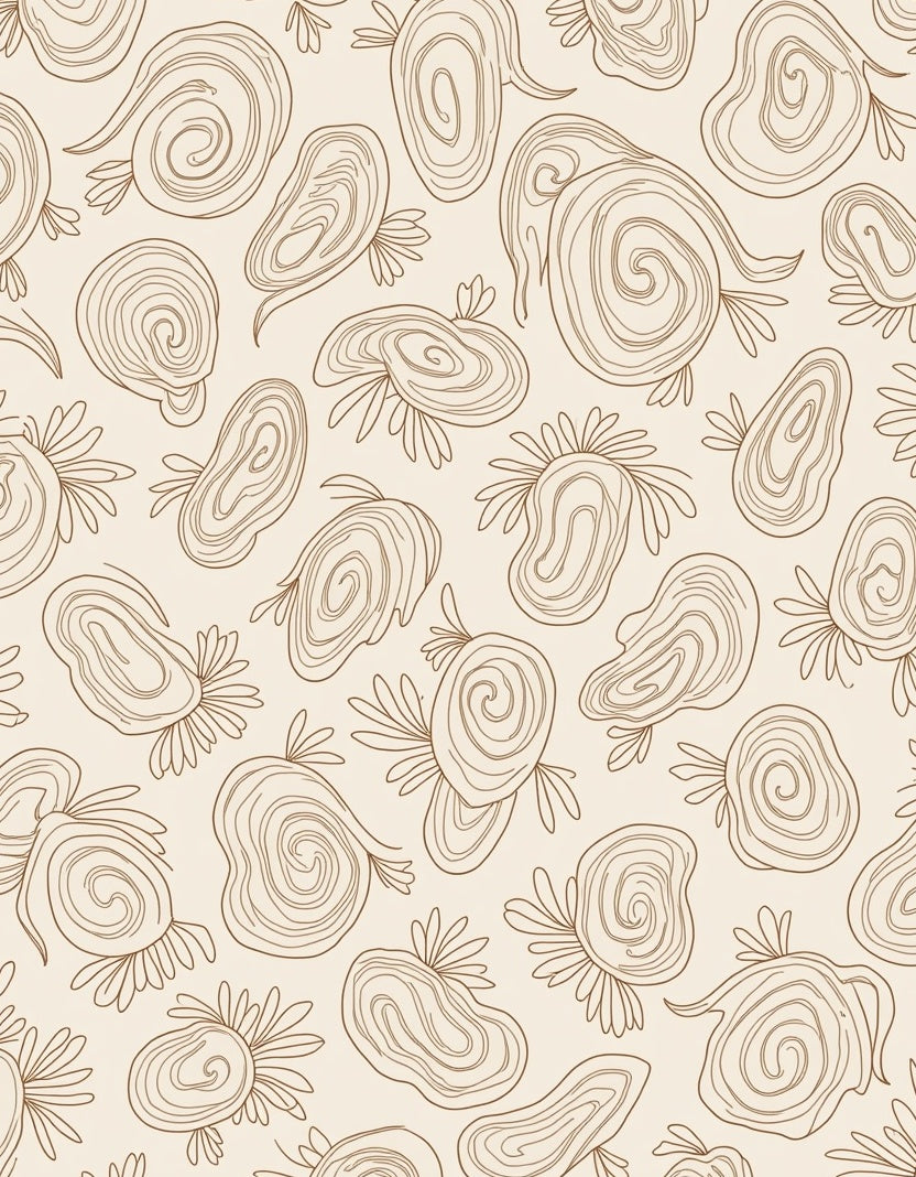 Abstract Swirl Organic Pattern Design Rug