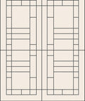 Geometric Block And Line Design Rug