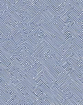 Abstract Maze Blue Line Pattern Rug