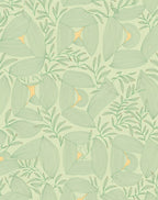 Green Leafy Vine Pattern Rug