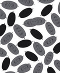 Monochromatic Oval Face Pattern Design Rug