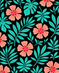 Exotic Floral Leaf Pattern Design Rug