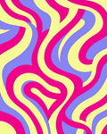Abstract Swirls In 3 Colors Rug