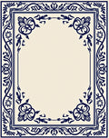 Classic Floral Border Design Rug