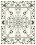 Classic Floral Mandala Pattern Rug