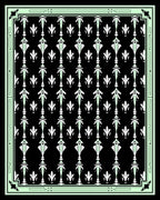 Art Deco Symmetry Repeating Pattern Rug