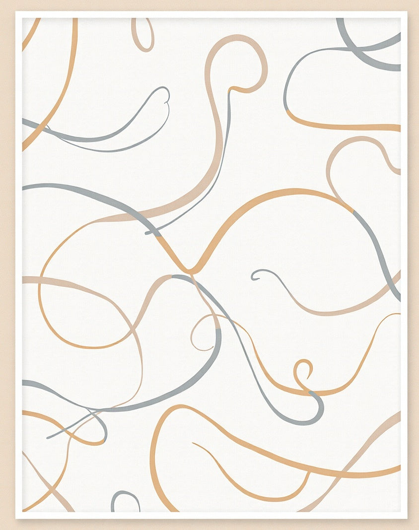 Neutral Swirl Organic Flow Rug