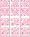 Pink Lattice Organic Pattern Rug