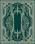 Emerald Geometric Art Deco Style Rug