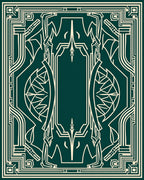Emerald Geometric Art Deco Style Rug