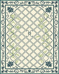 Botanical Garden Lattice Design Rug
