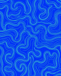 Abstract Blue Swirl Lines Pattern Rug