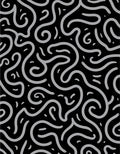 Abstract Swirling Light Gray Lines Rug