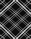 Classic Black White Diamond Pattern Rug