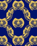 Art Deco Fan Patterned Rug