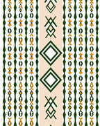 Geometric Diamond Floral Pattern Rug