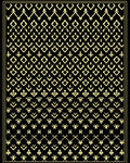 Elegant Black Gold Geometric Pattern Rug