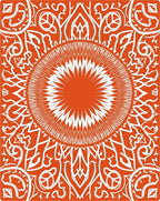 Sunburst Mandala Patterned Rug