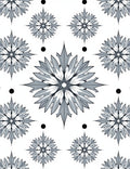 Gray Starburst Floral Dot Medallion Rug