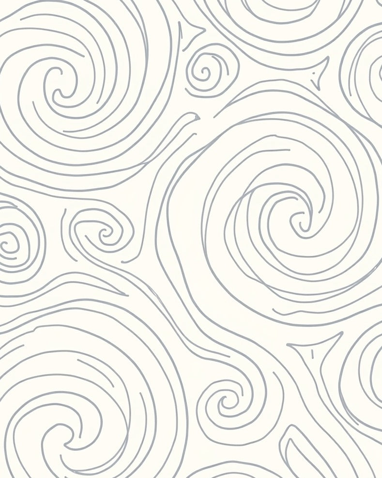 Abstract Swirls Organic Pattern Rug