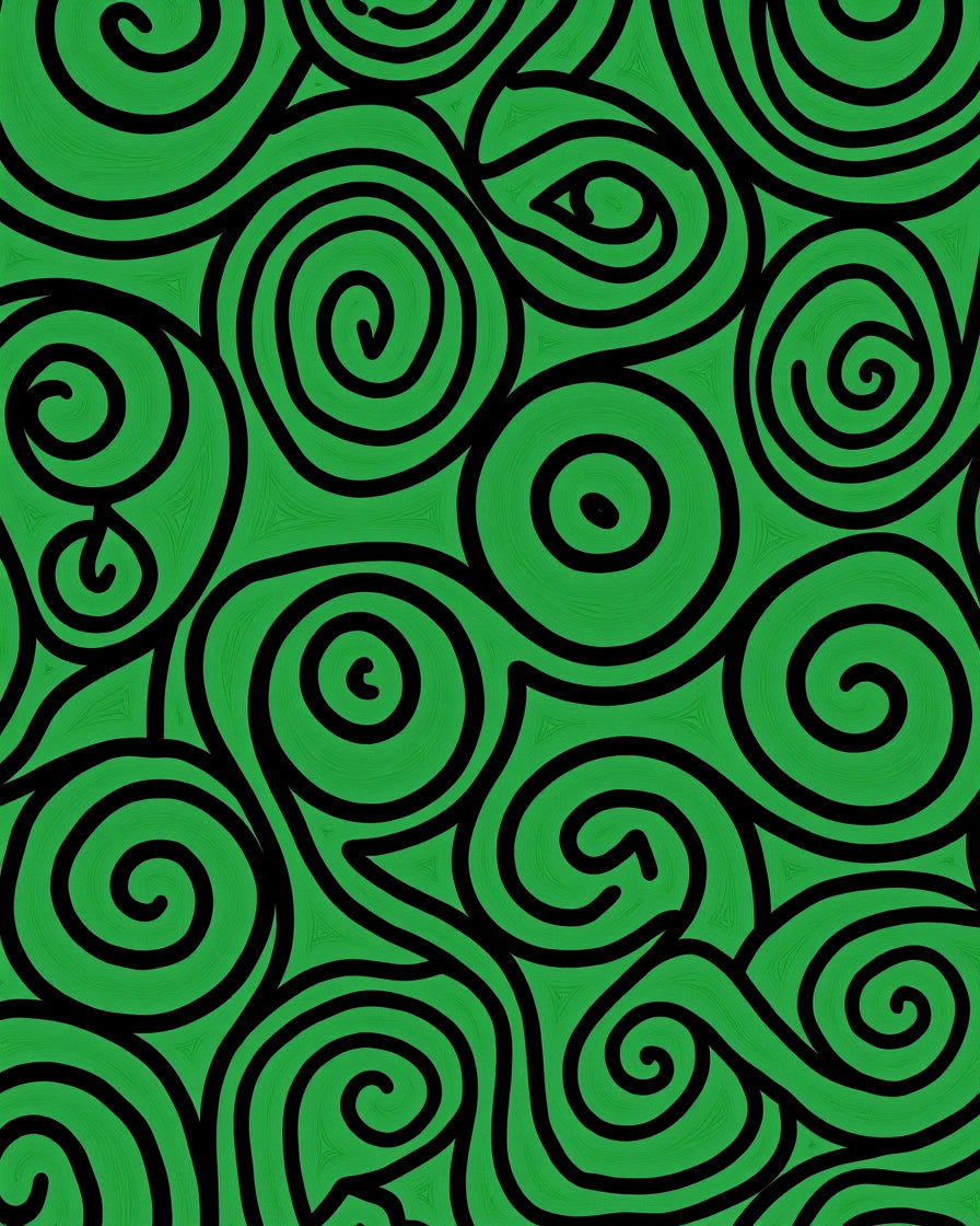 Bold Swirl Pattern Design Rug