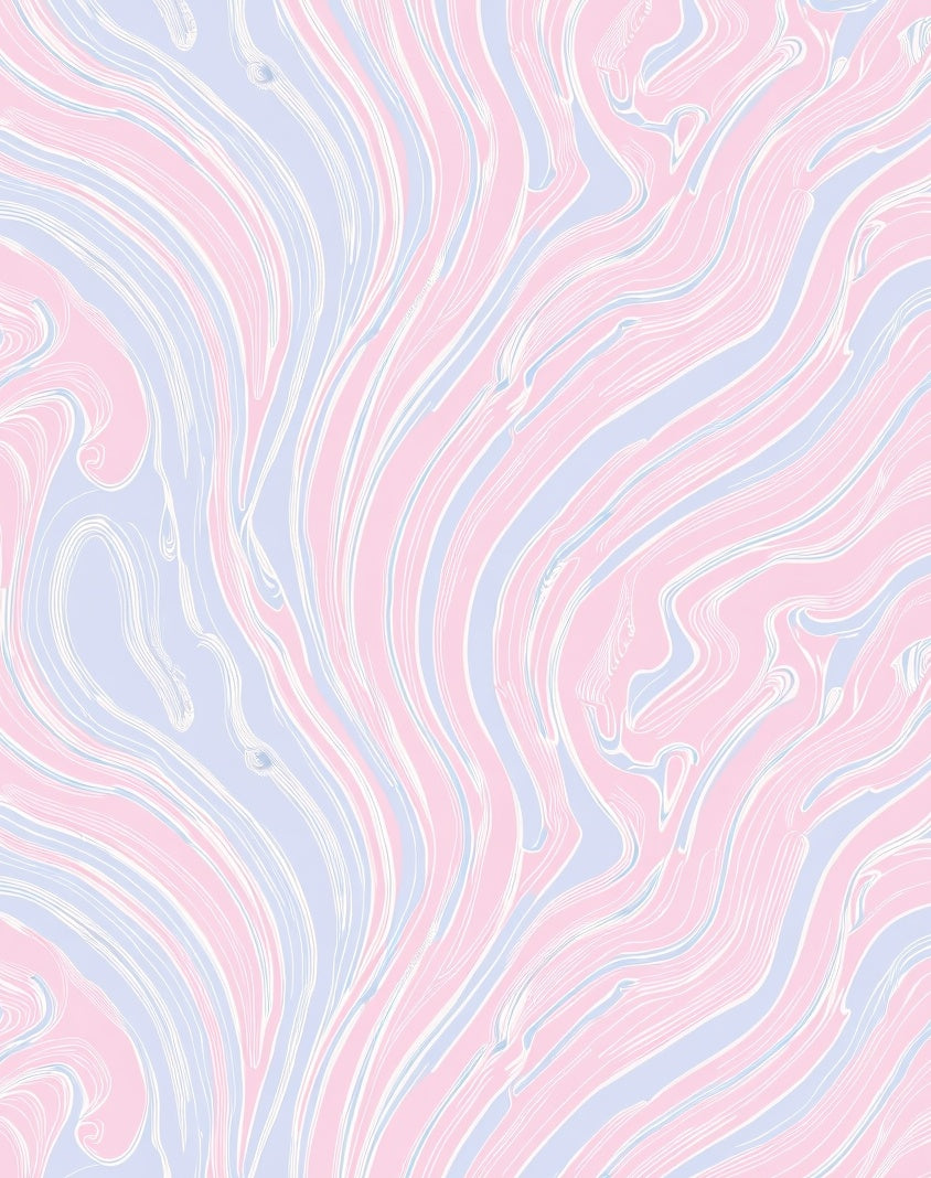 Pastel Marble Swirl Pattern Rug