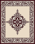 Ornate Regal Scrollwork Medallion Rug