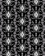 Art Nouveau Floral Pattern Rug