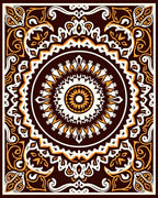 Ornate Mandala Pattern Rug