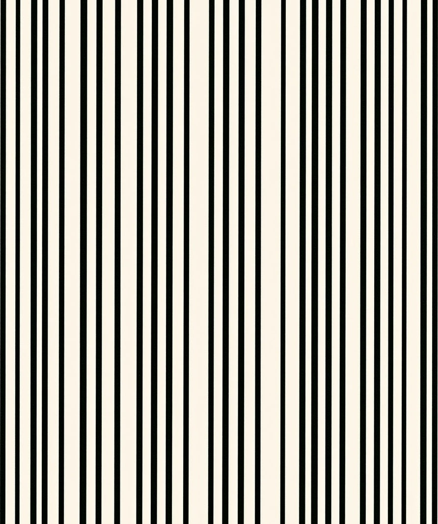 Clean Black White Stripe Pattern Rug