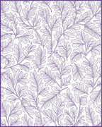 Elegant Purple Botanical Vine Pattern Rug