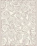 Cream Burgundy Swirl Pattern Design Rug