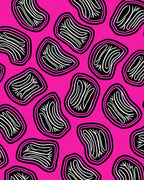 Abstract Jagged Zebra Stripe Rug