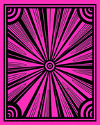 Bold Geometric Sunburst Design Rug