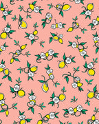 Pink Lemon Bloom Pattern Rug