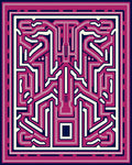 Bold Geometric Circuit Pattern Rug