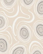 Abstract Swirl Neutral Tones Rug