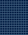 Deep Blue Grid Pattern Rug