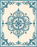 Ornate Floral Medallion Pattern Rug