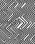 Bold Black And White Geometric Maze Rug