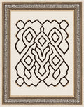 Abstract Interlocking Bold Lines Rug