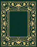 Ornate Golden Floral Border Design Rug