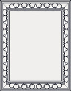 Ornate Black White Chain Pattern Rug